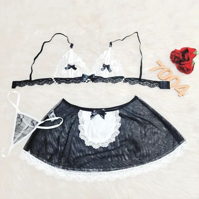 کاستوم خدمتکاری ۳ تکه با شورت