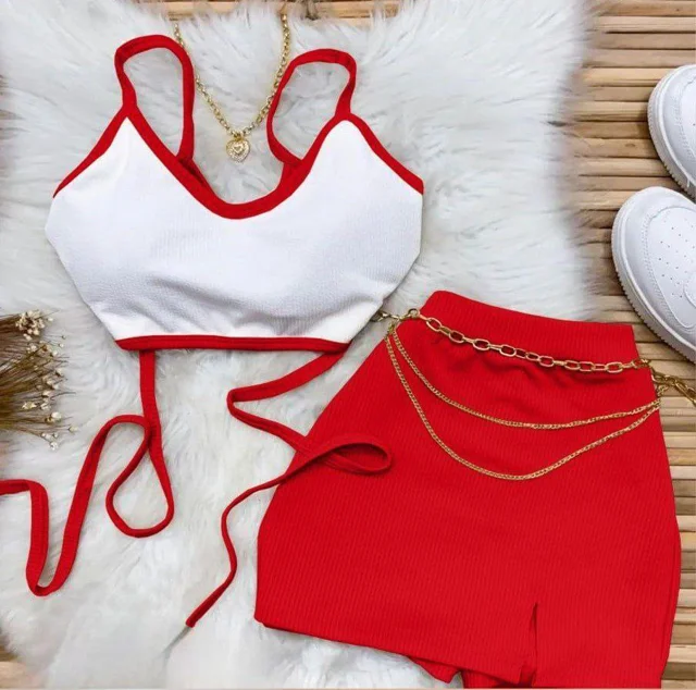 ست کراپ دامن فری سایز ۳۶ تا ۴۲