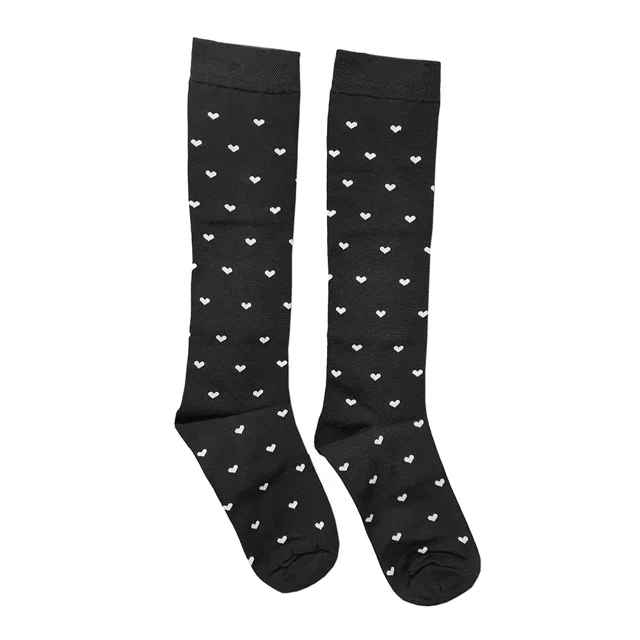 جوراب نخی طرح قلبی فری سایز