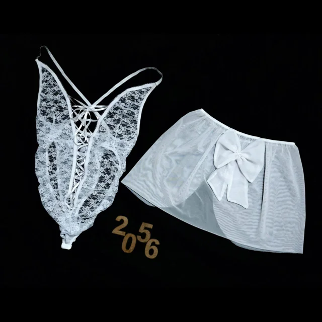 لباس خواب سایز بزرگ ۲ تکه بادی و دامن