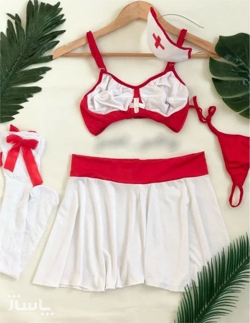 کاستوم پرستاری ۵ تکه جوراب دار