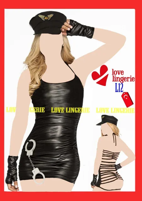 کاستوم پلیس ۶ تکه با اسلحه فری سایز ۳۶ تا ۴۰