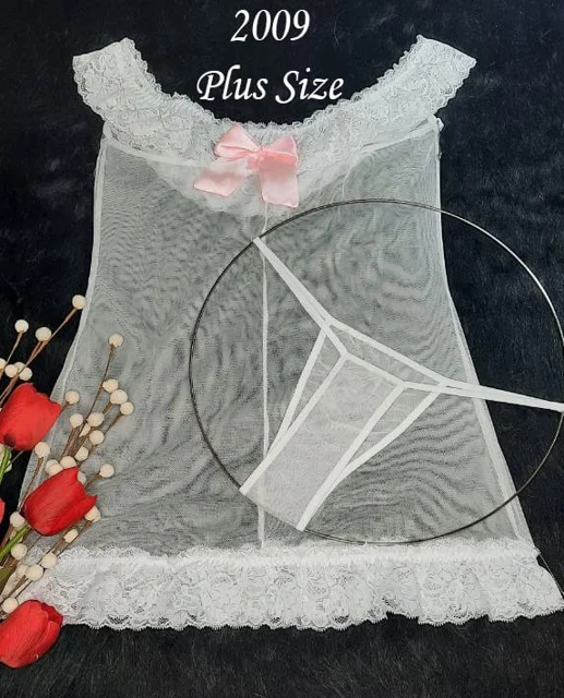 لباس خواب توری ۲ تکه با شورت