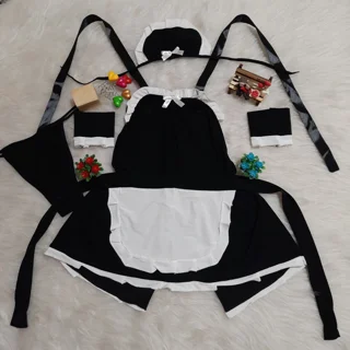 کاستوم خدمتکاری پشت باز۵تکه فری سایز ۳۸تا۴۲ کد۰۶۷