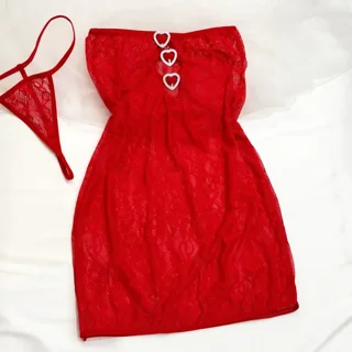 لباس خواب دانتل ۲ تکه با شورت فری سایز ۳۸ تا ۴۴ کد ۲۰۴۰