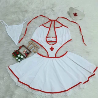 کاستوم پرستاری زنانه ۳ تکه با کلاه فری سایز ۳۸ تا ۴۲ کد۱۷۵